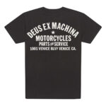 Deus Ex Machina maglietta café racer nera Venice Address Tee