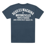 Privato: Deus Ex Machina maglietta café racer blu Venice Address Tee