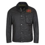 Barbour International giacca cerata nera Workers Wax Jacket
