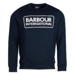 Barbour International felpa blu Large Logo Sweatshirt
