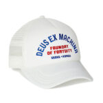 Deus Ex Machina cappello con visiera bianco Fortuity Trucker