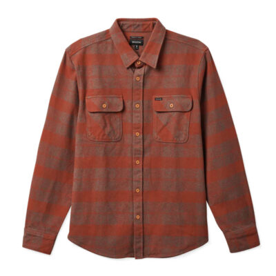 Brixton - Bowery Heavyweight Flannel Shirt - Burnt Henna/Dark Forest