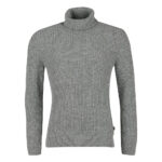 Barbour International maglione grigio a collo alto Roll Neck Knit