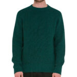 Deus Ex Machina maglione girocollo verde Hynes Waffle Knit