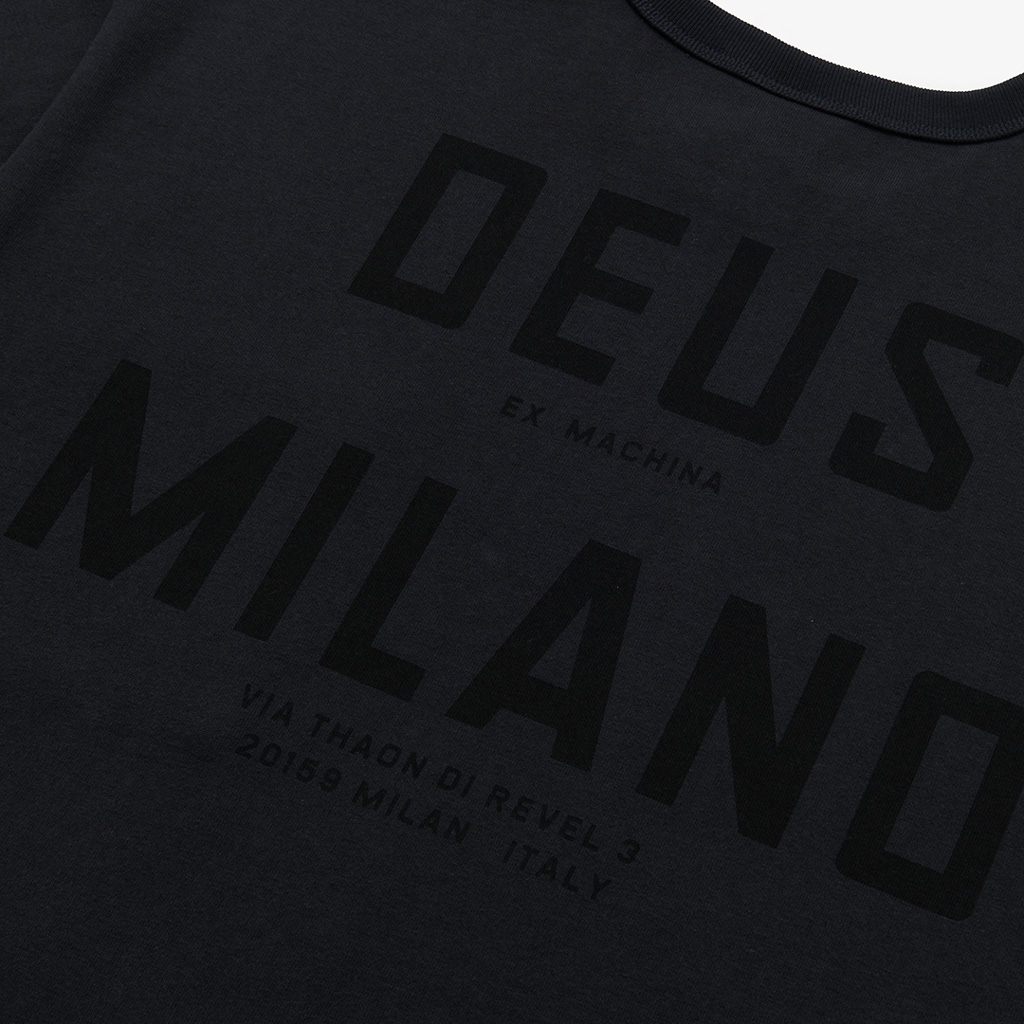 Deus Ex Machina - Milano Address Tee - Anthracite