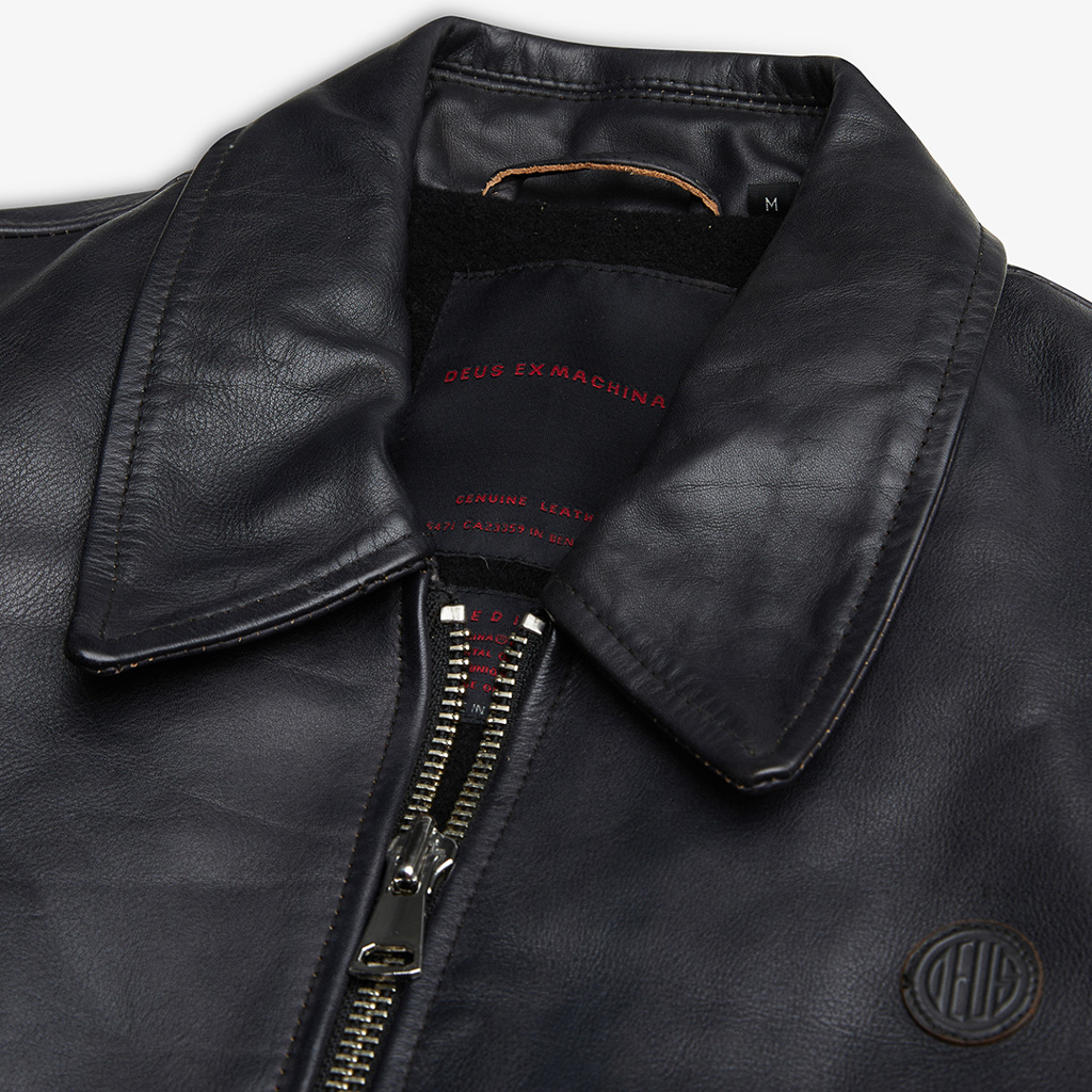 Deus Ex Machina - Blizzard Leather Jacket - Black